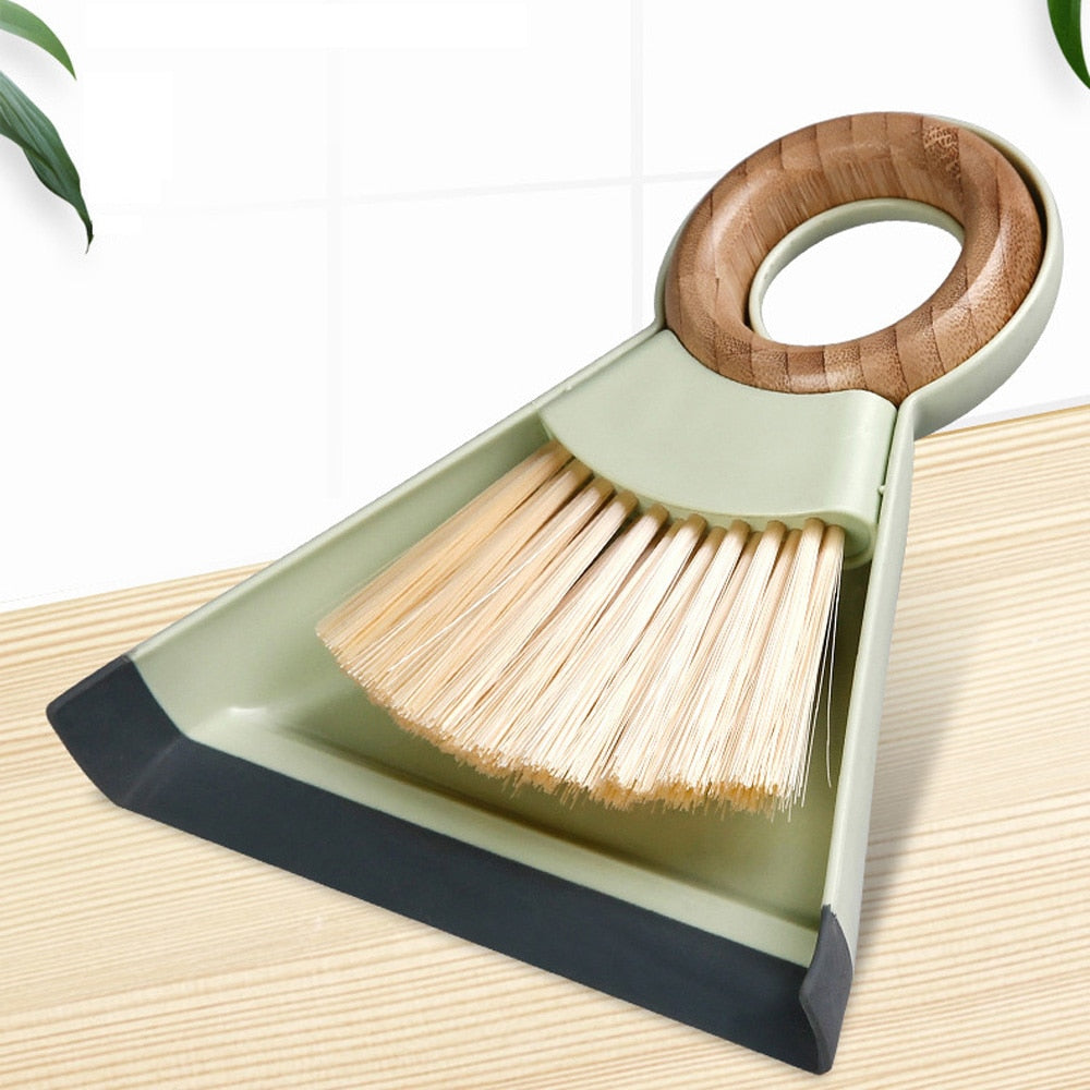 Mini Desktop Cleaning Broom & Dustpan Set